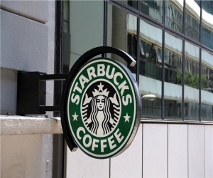 Starbucks Coffee Shop Double Sided Light